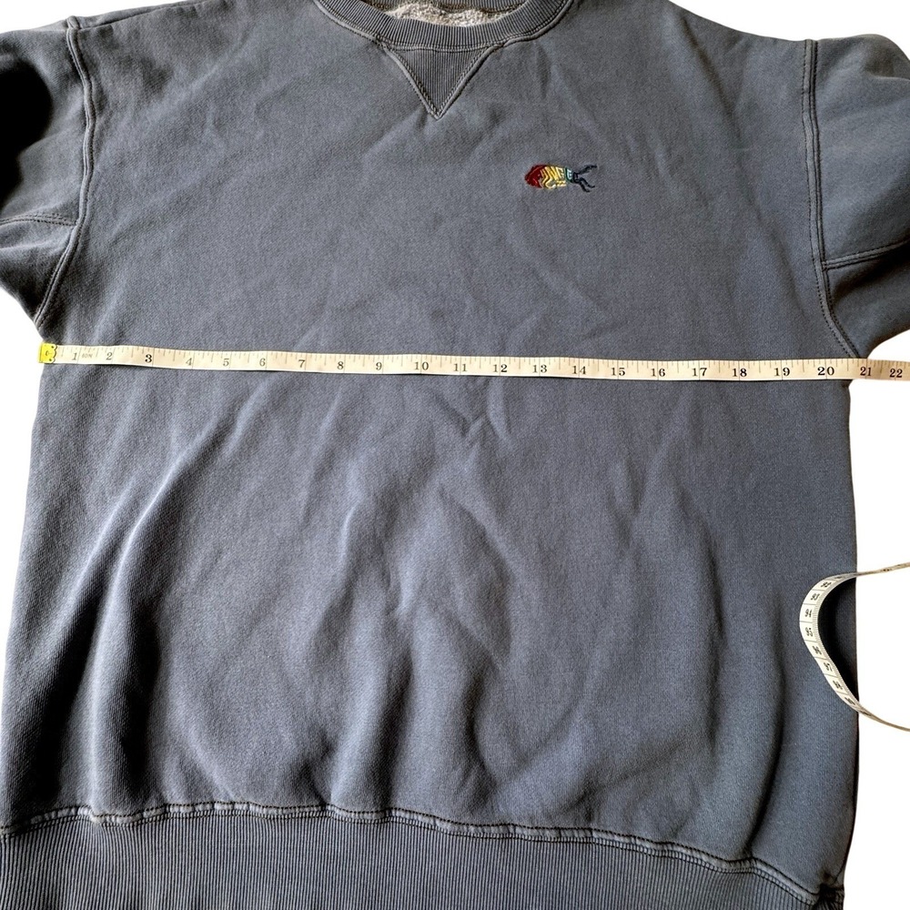 Billabong x Wrangler Sweatshirt Men's S Blue Embroidered Bronc Horse Logo - Picture 10 of 11